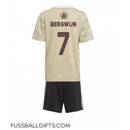 Ajax Steven Bergwijn #7 Fußballbekleidung 3rd trikot Kinder 2022-23 Kurzarm (+ kurze hosen)